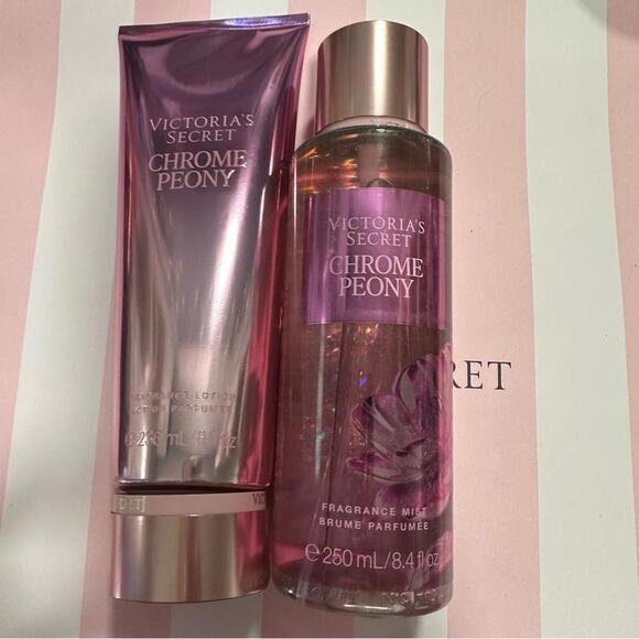 Victoria Secret Chrome peony Perfume and Lotion Set - Picture 1 of 1